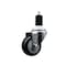 Service Caster 3'' SS Black Poly Wheel Swivel 1-1/2'' Expanding Stem Caster SCC-SSEX20S314-PPUB-BLK-112 - alternate 1